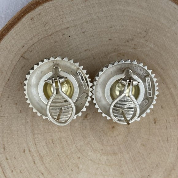 David Yurman 22mm Large Cookie Stud Earrings Sterling 14k Gold Cable Round Post - Picture 14 of 15